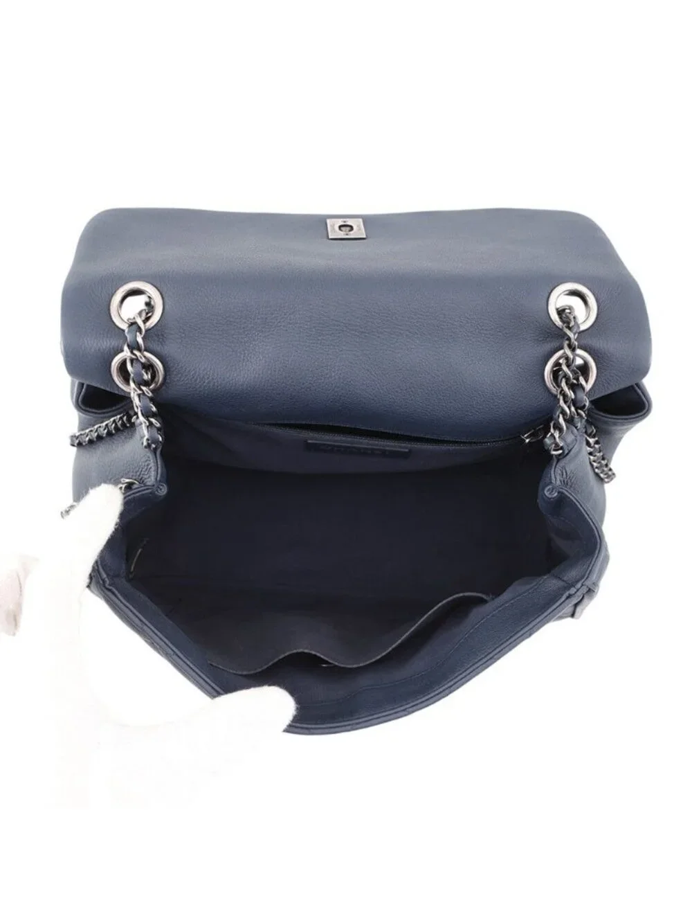 Chanel Chain Shoulder Bag Quilted CC Logo 2-Way